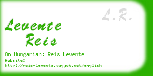 levente reis business card